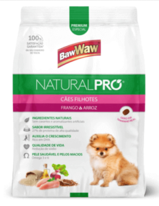 Ração Baw Waw Natural Pro para cães filhotes