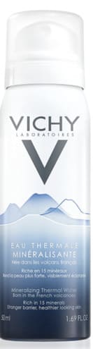 Água Termal Mineralizante, 50 ml, Vichy, Transparente